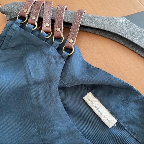 SOCIETY FOR RATIONAL DRESS ASYMMETRICAL TOP in Teal Blue - Picture 6 of 6